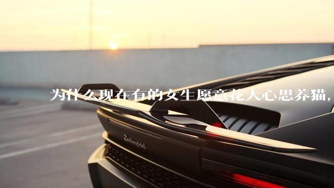 为什么现在有的女生愿意花大心思养猫，却不愿意养孩子呀?